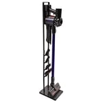 Paxanpax PFC764_17, PFC764R Cordless Cleaner and Accessories Floor Stand for Dyson V15 Detect Absolute, Vacuum Holder, Rack, Freestanding Metal Design, No Drilling The Wall, Dark Grey