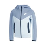 Nike Tech Fleece Full-Zip Garçons - Bleu Clair , Gris