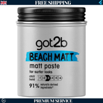 Got2b Beach Matt, Medium Hold, No Stickiness, Matt Texture Hair Paste, 100ml