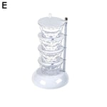 Spice Jar Rack With Transparent Rotating Design Spices
