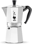 Bialetti Moka Express Aluminium Stovetop Coffee Maker (9 Cup),0.55 liters, Silv