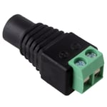 Dc12v Power Plug Adapter Connector For 5050 3528 Led Strip Light Female