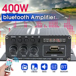 200W + 200W Hi-Fi Auto Stereo 12V Car Audio Amplifier Bluetooth MP3 Radio UK