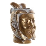 Dekorativ figur Gylden Harpiks Orientalsk Hoved 11,5 x 12 x 18 cm
