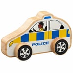Polis leksaksbil av gummiträ - barnleksak från Lanka Kade