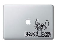 Stitch Backoff Disney Printed Clear Vinyl Decal Sticker Compatible with Apple MacBook Pro Air 11" 12" 13" 15" All Years Laptop Trackpad Keyboard (13" Macbook (All Models))
