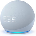 Amazon Echo Dot with Clock 5th Gen Wi-Fi Bluetooth Smart Speaker Alexa Blue NEW