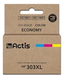 ACTIS KH-303CR Encre de Rechange pour imprimante HP 303XL T6N03AE - Qualité supérieure - 18 ML - 415 Pages - Couleur