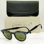 Giorgio Armani 1997 Vintage Blue Green Retro Havana Sunglasses Mens 901 025