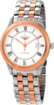 Longines L4.974.3.91.7 Flagship Vit/Roséguldstonat stål Ø38.5 mm
