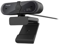 Axtel AX-FHD Webcam PRO - 1080p Full HD 60 FPS, Wide Angle, Plug & Play, USB 2.0