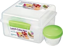 Sistema TO GO Lunch Box Cube Max | 2 L Bento-Box Style Food Container with Divi