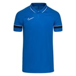 Nike Pique Dri-FIT Academy 21 - Blå/Hvit/Navy Poloskjorter male