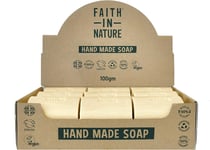 Faith In Nature Natural Fragrance Free Hand Soap Bar Box Set, Sensitive, Vegan