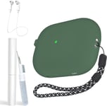 Olive Green Silicone Case for Airpods Pro 2Nd Generation [Supports Wireless Char