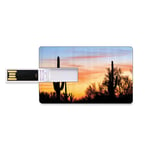 4 GB Clés USB à mémoire flash Western par Stockage de bâton de mémoire de disque de la clé U de forme de carte de crédit bancaire Cactus Plant Organ Pipe Monument National Symbole Mexicain Vie Naturel