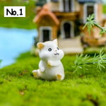 1 Pc Hamster Figurine Miniature Animal Mini Statue No.1
