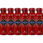 Old Spice Captain Deodorant Body Spray For Men 48H Fresh 150 ml x 6