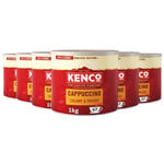Kenco Cappuccino Creamy & Frothy Instant Coffee Powder Tin 6x1Kg 67 Cups per Tin