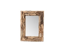 Miroir rectangulaire en bois flotté 60x80