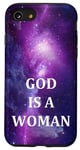 iPhone SE (2020) / 7 / 8 God Is A Woman Women Are Powerful Galaxy Pattern Song Lyrics Case