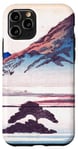 Coque pour iPhone 11 Pro Paysage de montagne Fuji Vintage Japanese Ukiyo-e Woodblock