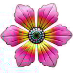 Blomma Metall Väggdekor Trädgård prydnad 15x15x0,8cm - Röd