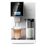 Cecotec Machine à Café Superautomatique Cremmaet Compactccino White Rose, 19 bars, Réservoir à lait, Système Thermoblock, 5 niveaux de mouture, Réservoir à café 150g