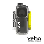 VEHO MUVI MICRO HD WATERPROOF CASE FOR VEHO MUVI CAMERAS - YELLOW / BLACK