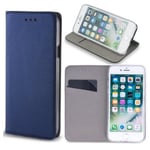 Xiaomi Mi Note 10 Lite - Smart Magnet Mobilplånbok - Marinblå Marinblå