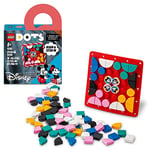 LEGO 41963 DOTS Disney Mickey and Minnie Mouse Stitch-On Patch, DIY Toy Badge Making Kit to Decorate Clothes, Backpacks and More, Craft Kit for Kids aged 8 Plus