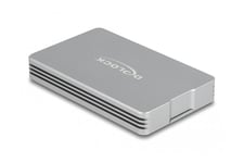 Delock - förvaringslåda - M.2 NVMe Card - Thunderbolt 3, Thunderbolt 4, USB4