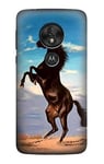 Wild Black Horse Case Cover For Motorola Moto G7 Play