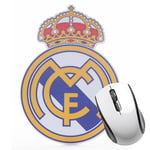 Real Madrid Tapis de Souris Forme Bouclier