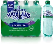 Highland Spring Sparkling Water, 8x500ml