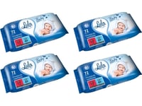 Lula Wet Wipes With Panthenol 72Pcs 3+1 Free Of Charge