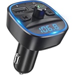 DFG22889-LENCENT Bluetooth FM-sändare för bil, Bluetooth MP3-spelare trådlös radioadaptersats