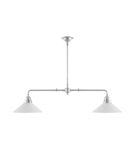 Karlskrona lampfabrik - Tegnér rörpendel 2x60 - Karlskrona lampfabrik - Nickel
