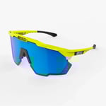 Scicon Aeroshade Kunken cykelglasögon yellow fluo/multimirror blue