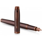 Parker IM Monochrome Burgundy - bläckpenna, fin spets, blå bläck
