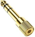Headphone Adapter, Headphone Jack Adapter 6.35mm (1/4 inch) to 3.5mm (1/8 inch), 1/4 inch to 3.5mm Headphone Audio Jack Plug Adaptor Gold Plated for Audio Mixer/Electric Piano/Keyboard, etc