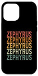 Coque pour iPhone 12 Pro Max Retro Sur Mesure Prénom Nom Zephyrus