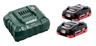Pack 18V  de 2 batteries LiHD 4Ah avec un chargeur ASC 55 - METABO - 685174000