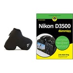 MegaGear MG088 Nikon D3500, D3300, D3400, D5100, D5200, D5300, D5500, D5600 (18-55 mm) Ultra Light Neoprene Camera Case & Nikon D3500 For Dummies