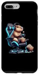 Coque pour iPhone 7 Plus/8 Plus Capybara Popcorn Animal Manette de jeu Casque Gamer
