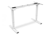 Electric Height Adjustable Desk Frame Dual motor, 3-stages, white