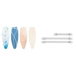 Brabantia Ironing Board Cover with 2 mm Foam and Fasteners - Size D, Extra Large, Neutral Assorted Colours