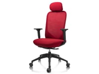 Ergonomisk kontorsstol design röd