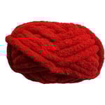 Tjock Stickad Chenille Garn för Handvirkade Filtar, Supersoft Stort Jumbo Filtgarn yy Red