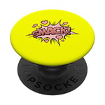 Smack ! Cadeau pour un super-héros de bande dessinée PopSockets PopGrip - Support et Grip pour Smartphone/Tablette avec un Top Interchangeable